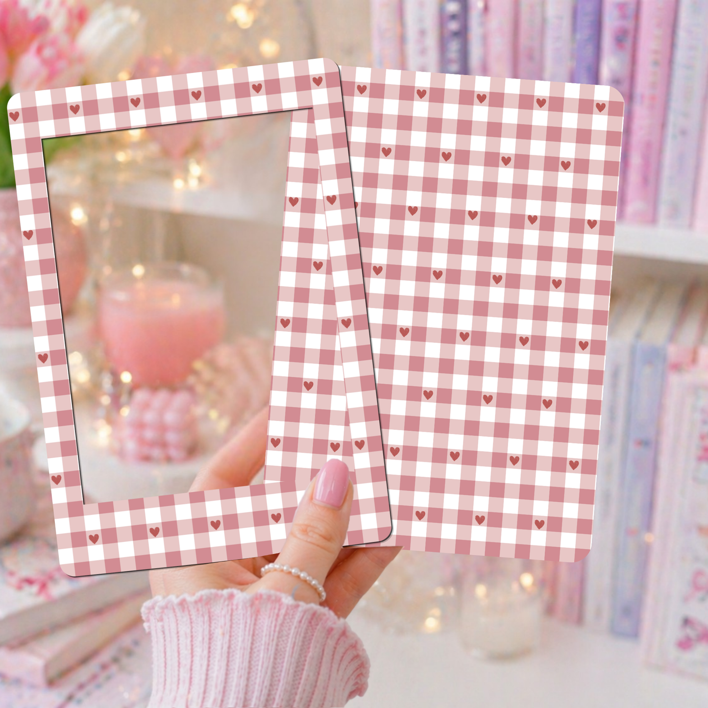 E-reader Insert-Skin | Soft gingham