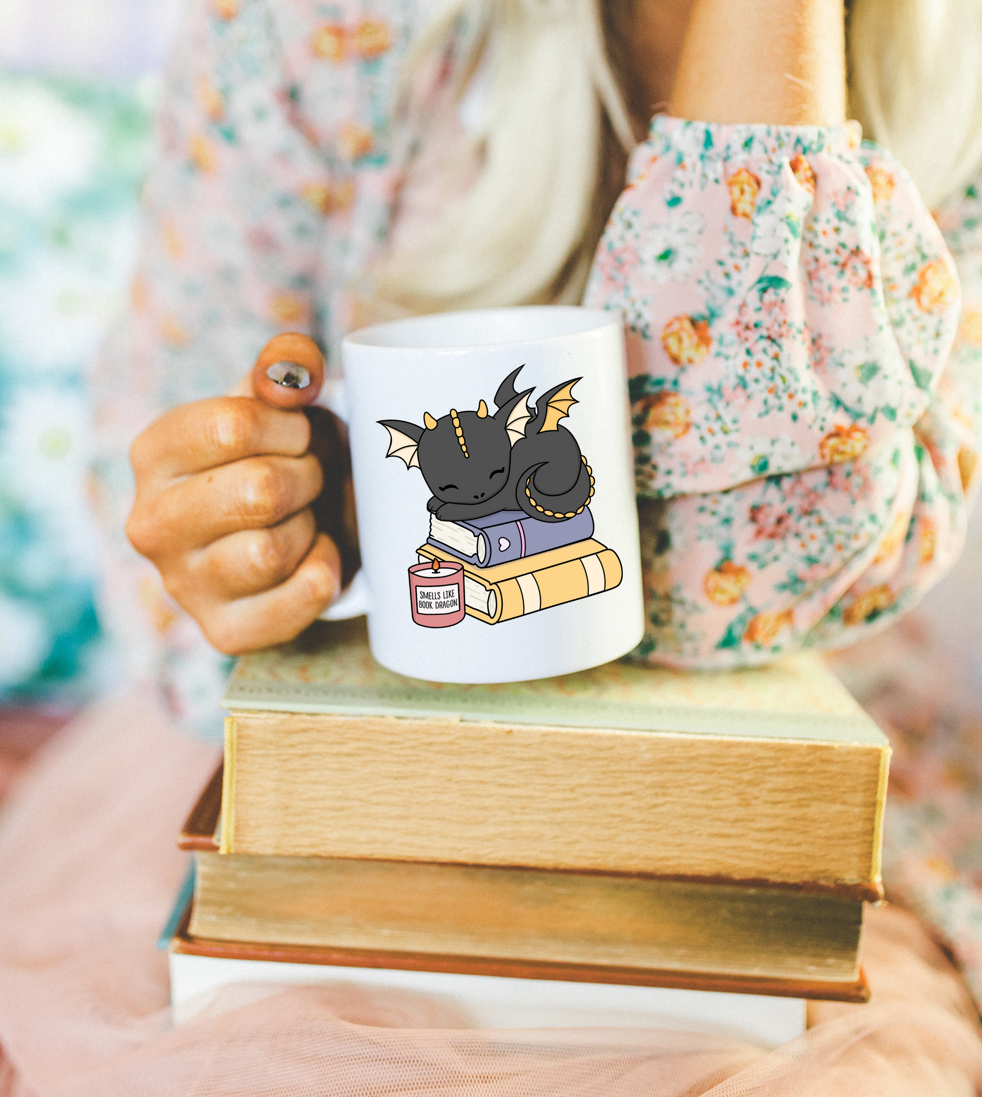 Koffiemok | cute sleeping dragon
