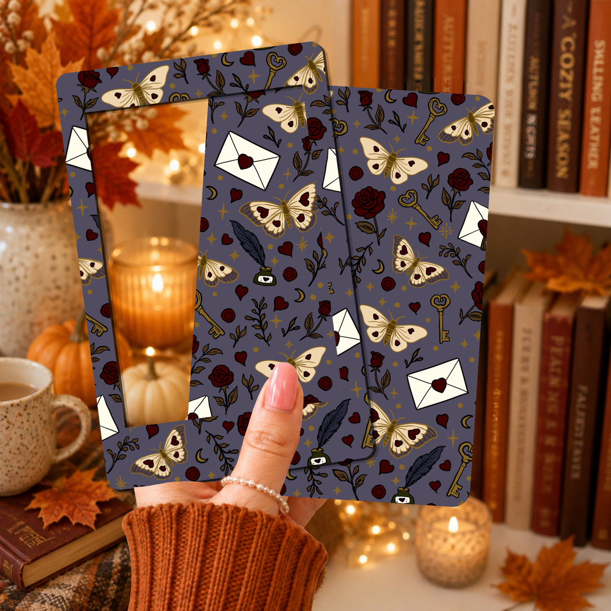 E-reader Insert-Skin | Mystic Letters & Moths