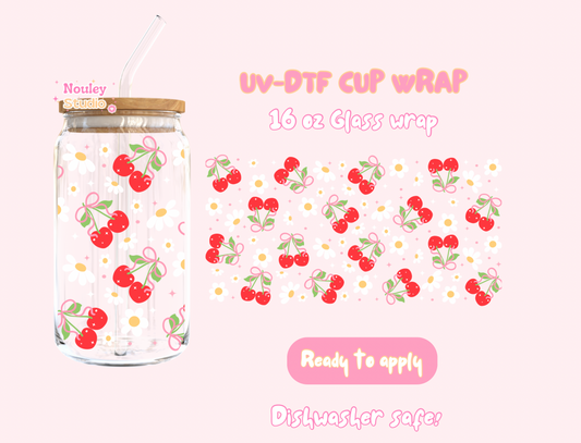 UV-DTF Cup wrap | Sweet Cherry
